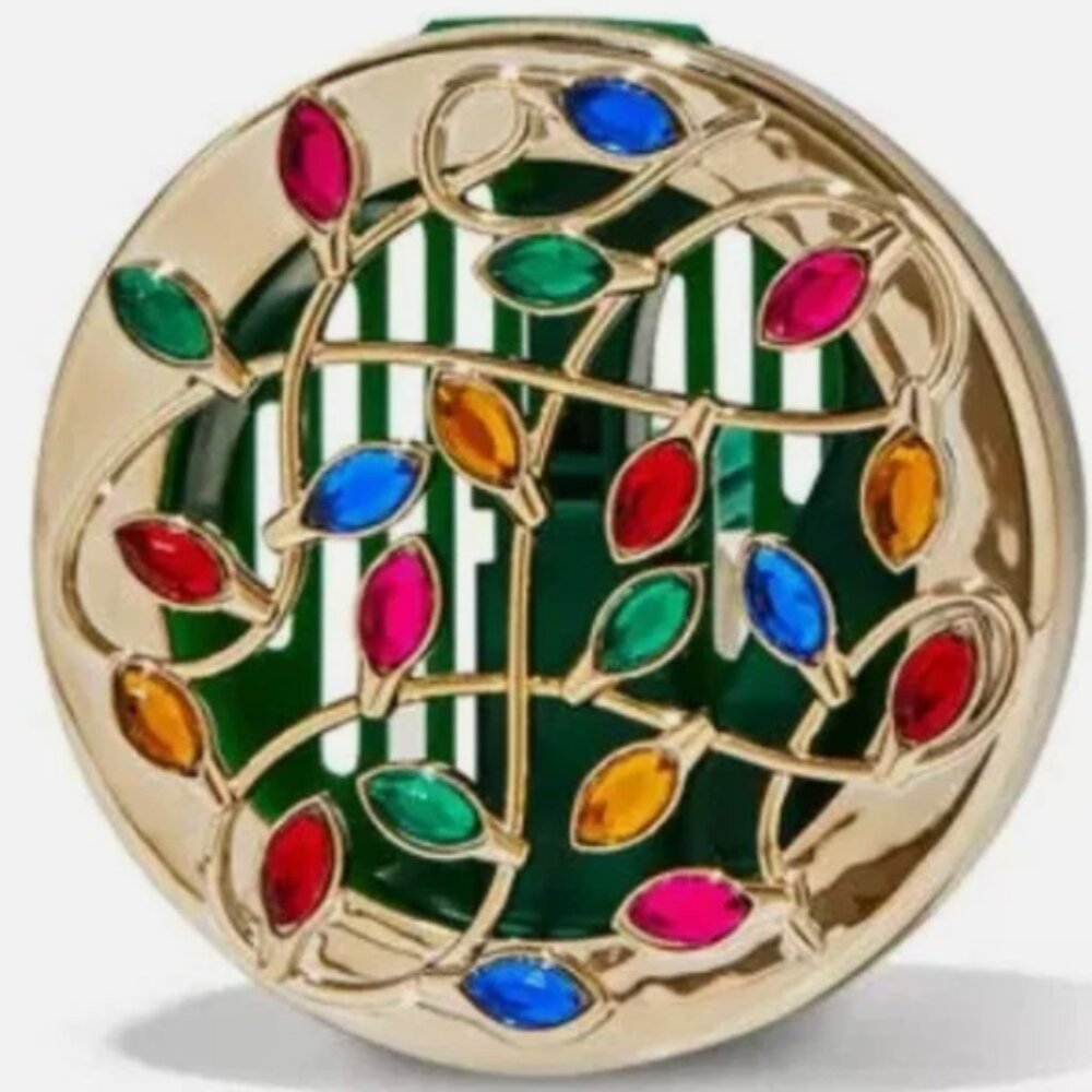 Bath and Body Works Christmas Lights Car Fragance Visor & Vent Clip